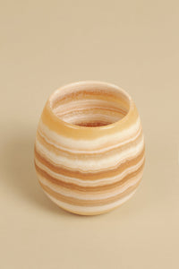 Alabaster Candle Holder